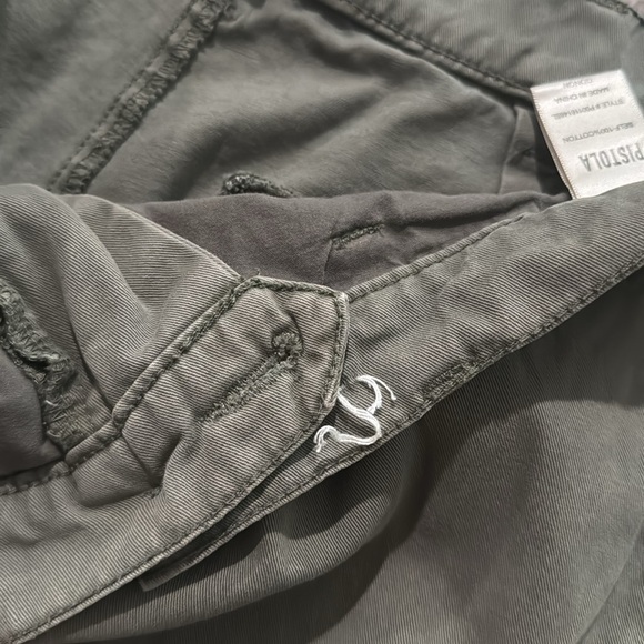 PISTOLA Ellery High Rise Wide Leg Trouser in Garden Green 31 - Picture 10 of 12